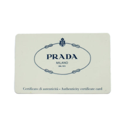 Prada Coin Purse Wallet Logo Triangle Plate Black