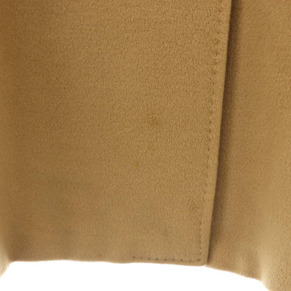 Max Mara White Tag Wool Cashmere Double Long Coat Beige 36