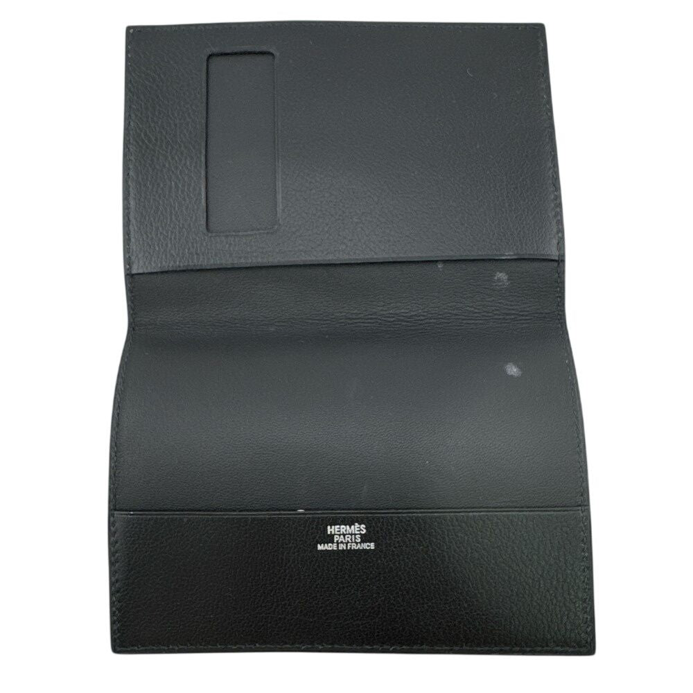Hermes Passport Case Magellan Mc2 Leather Card Black