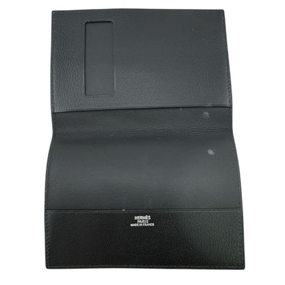 Hermes Passport Case Magellan Mc2 Leather Card Black