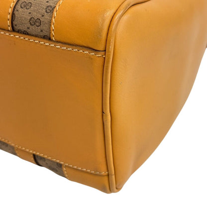 Gucci Vintage Micro GG Boston Bag Brown