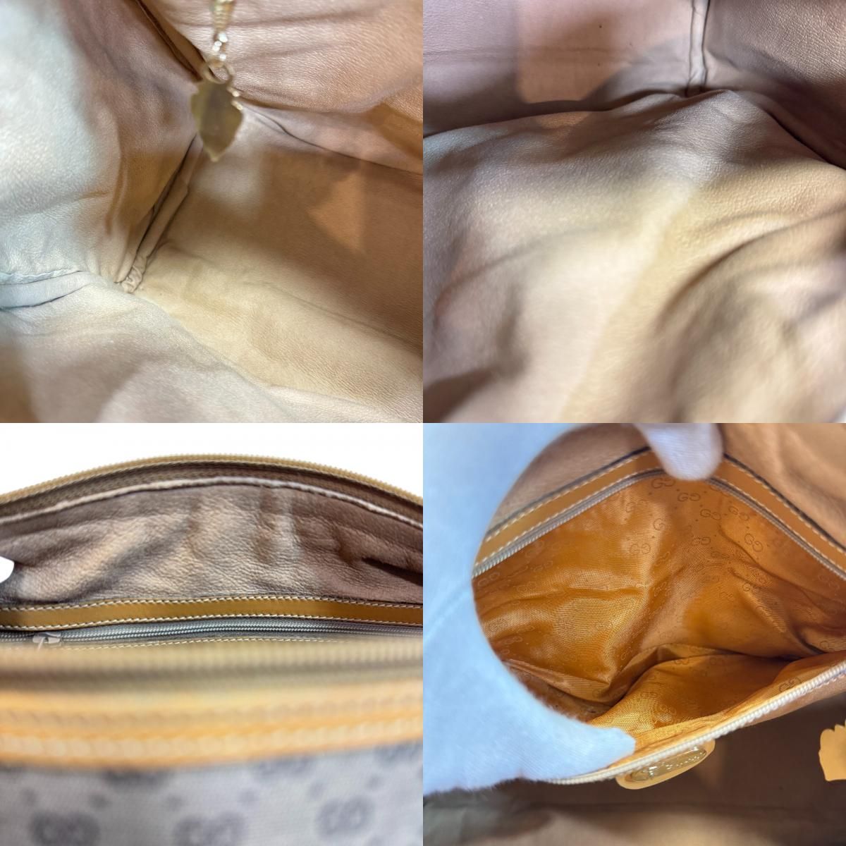 Gucci Vintage Micro GG Boston Bag Brown