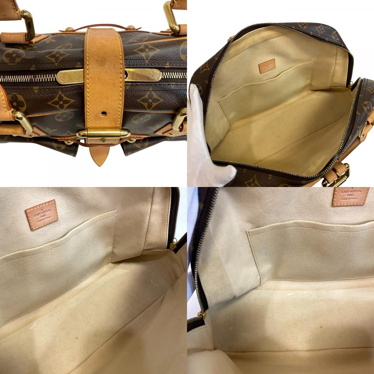 Louis Vuitton Manhattan GM Monogram Handbag Brown