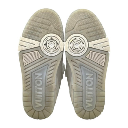 Louis Vuitton Sneakers Trainer 37 Leather LV logo Monogram Flower White