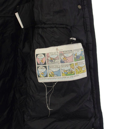 Moncler Hermifur Down Coat Hoodie Fur 1 Black