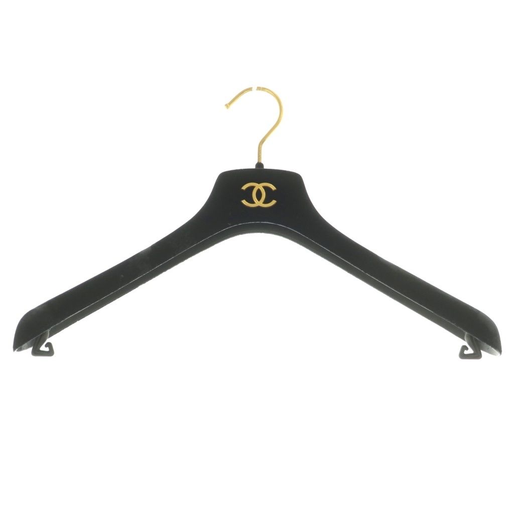 Chanel Tweed Jacket Outer Wool 40 Black