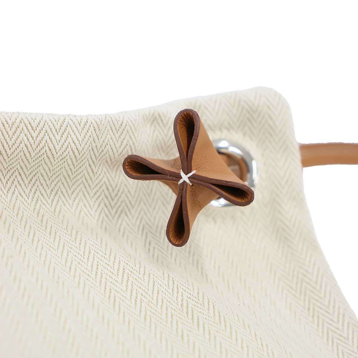 Hermes Aline Toile Chevron PM Toileche Blanc 2-Way Shoulder Backpack Beige