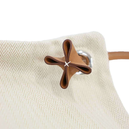 Hermes Aline Toile Chevron PM Toileche Blanc 2-Way Shoulder Backpack Beige
