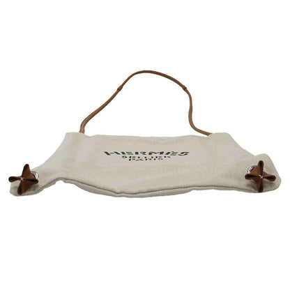 Hermes Aline Toile Chevron PM Toileche Blanc 2-Way Shoulder Backpack Beige