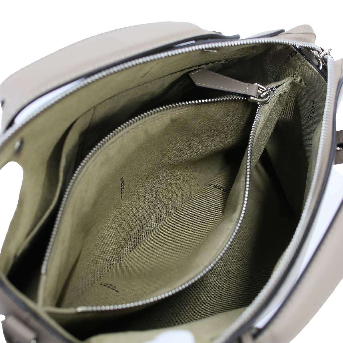 Fendi by the Way 2-Way Leather Handbag Grey Gee