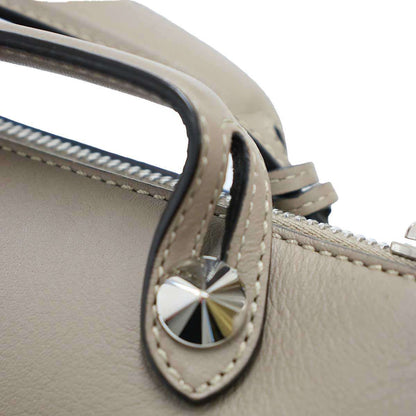 Fendi by the Way 2-Way Leather Handbag Grey Gee