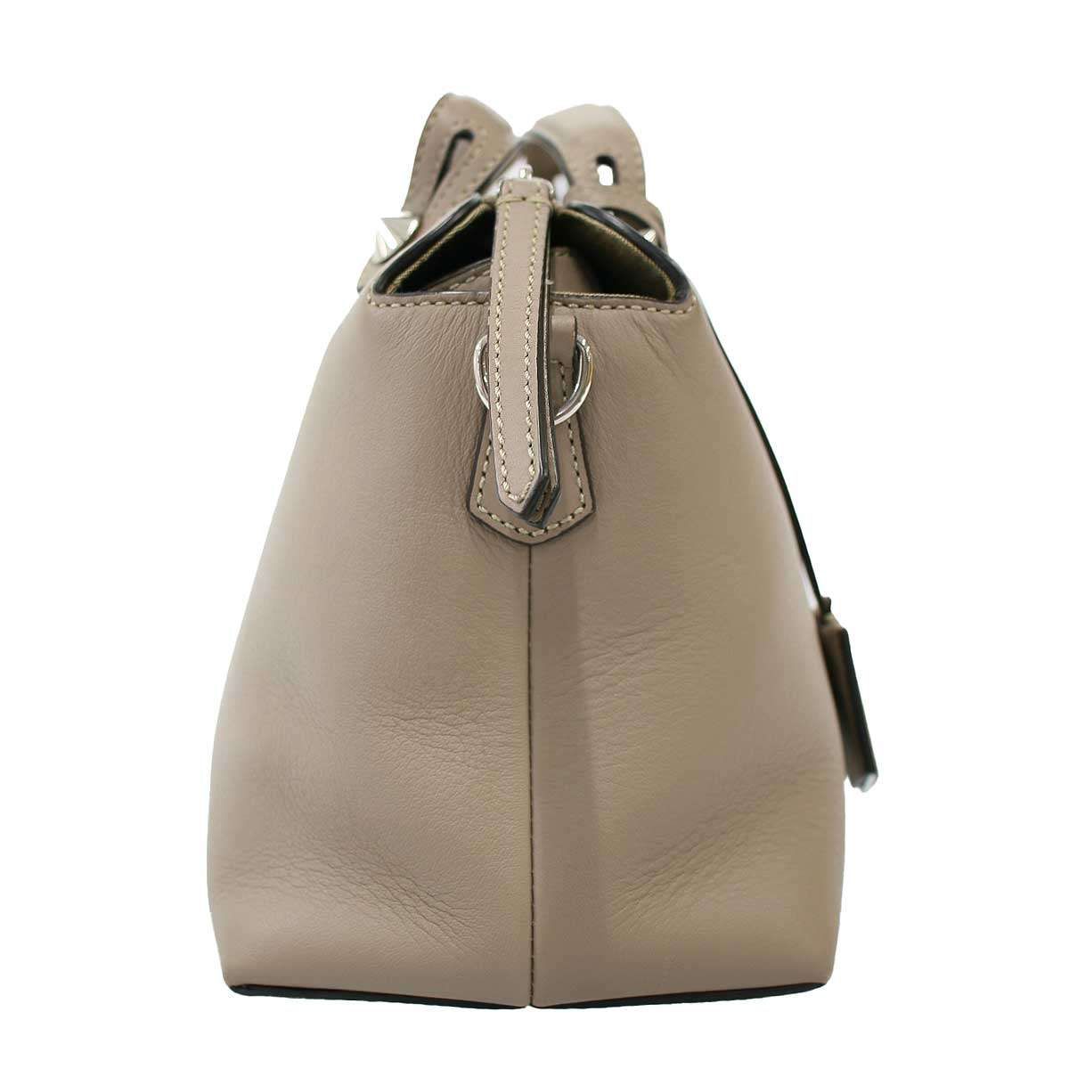 Fendi by the Way 2-Way Leather Handbag Grey Gee