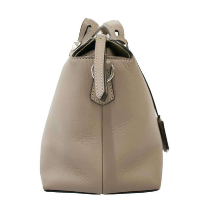 Fendi by the Way 2-Way Leather Handbag Grey Gee