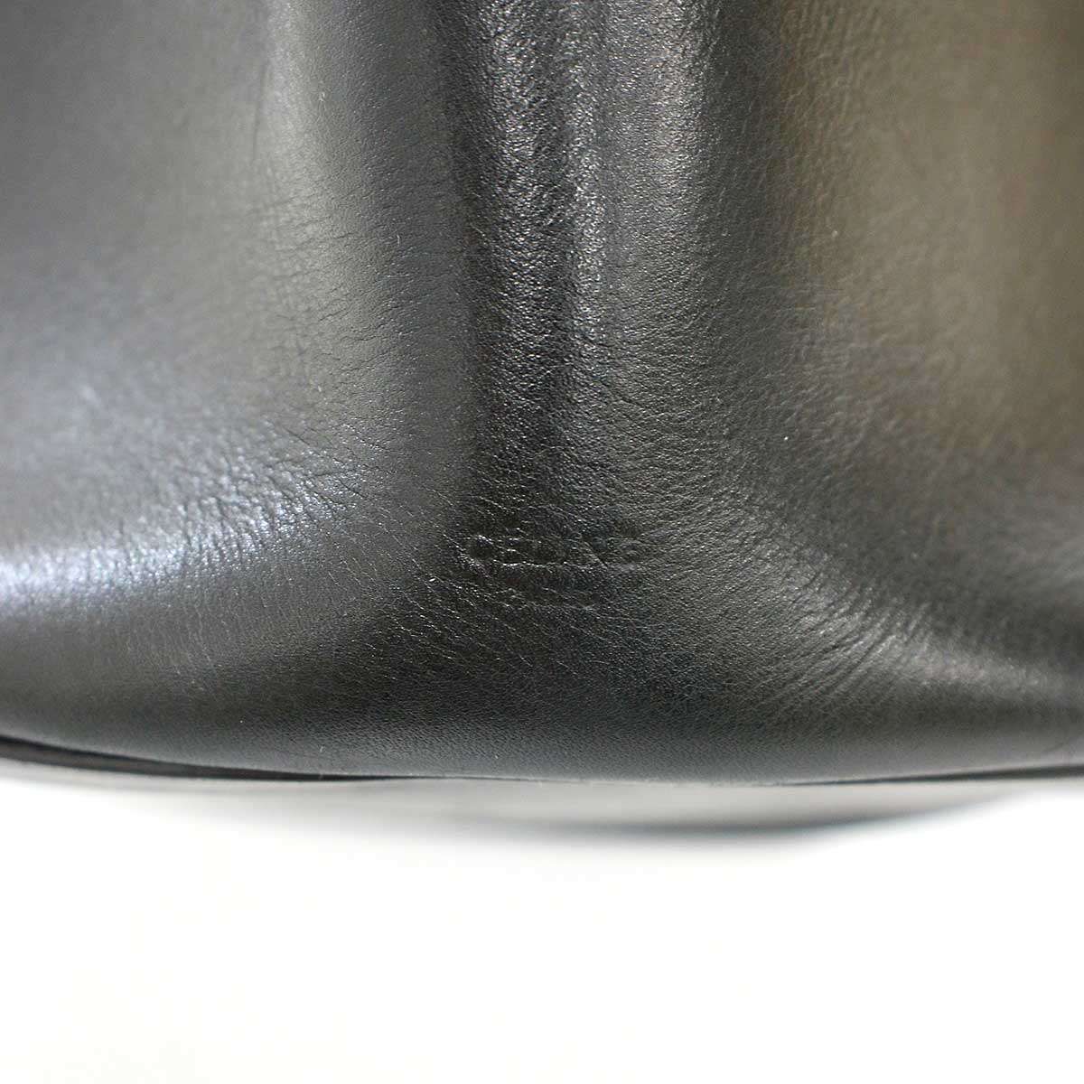Celine Bucket Leather Shoulder Bag Black