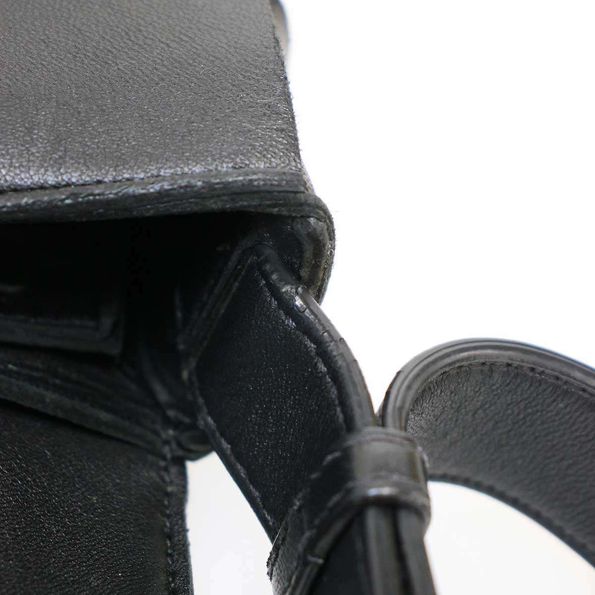 Bottega Veneta Cassette Maxi Intrecciato Leather Shoulder Bag Black