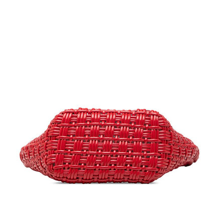 Balenciaga Bistro XS Basket Shoulder Bag 2-Way Red Patent Leather