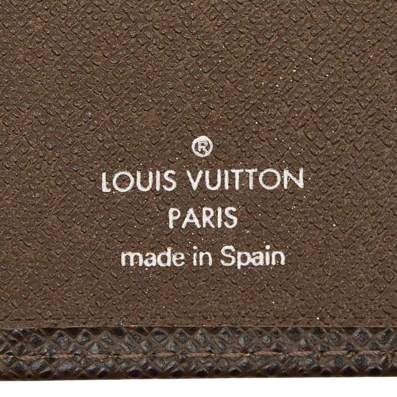 Louis Vuitton Taiga Agenda PM Notebook Cover Grizzly Brown Leather