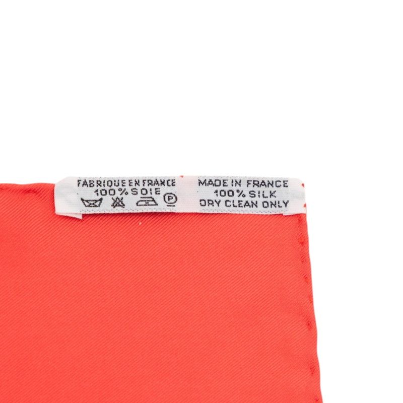Hermes Carre 90 Hommage a Charles Garnier Lou Tribute Scarf Red Multicolor Silk