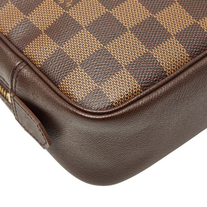 Louis Vuitton Damier Trousse Toilette 25 Cosmetic Pouch Brown
