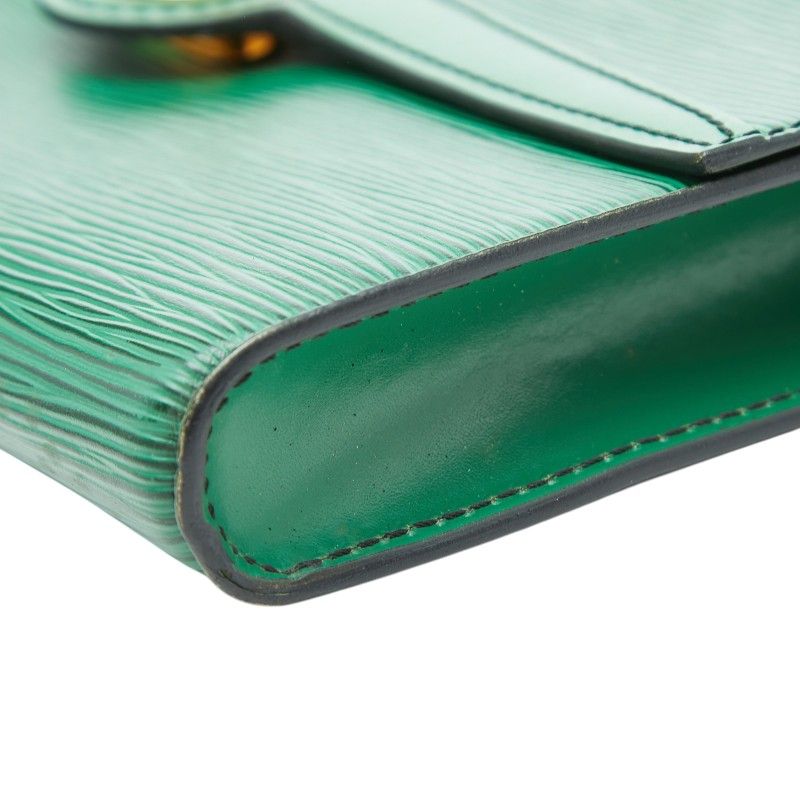 Louis Vuitton Epi Arche Clutch Shoulder Bag 2-Way Borneo Green Leather