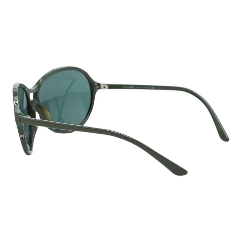 Chanel CC Logo Sunglasses Frame Green Acetate Eyewear