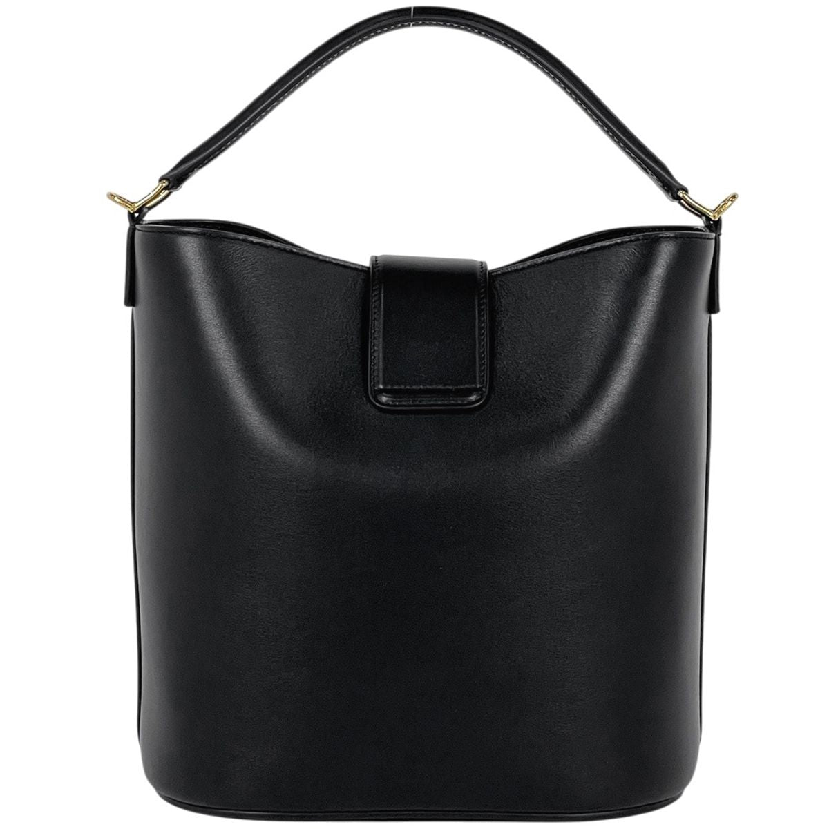 Celine Bucket Louis e 2-Way Triomphe Handbag Leather Black