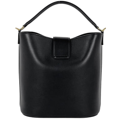 Celine Bucket Louis e 2-Way Triomphe Handbag Leather Black
