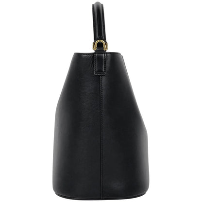 Celine Bucket Louis e 2-Way Triomphe Handbag Leather Black