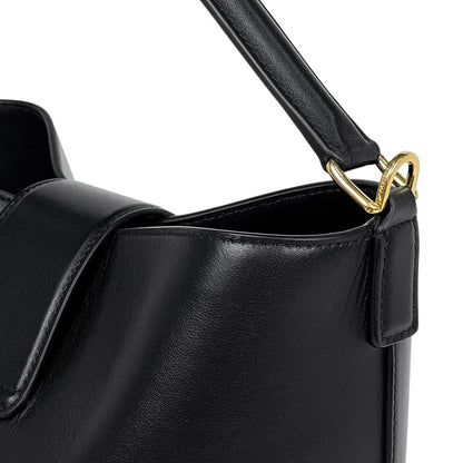 Celine Bucket Louis e 2-Way Triomphe Handbag Leather Black