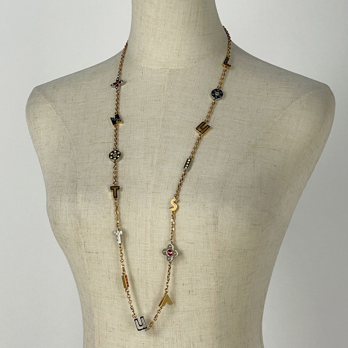 Louis Vuitton Sautoir Loveletta's Necklace Gold Plated