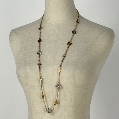 Louis Vuitton Sautoir Loveletta's Necklace Gold Plated
