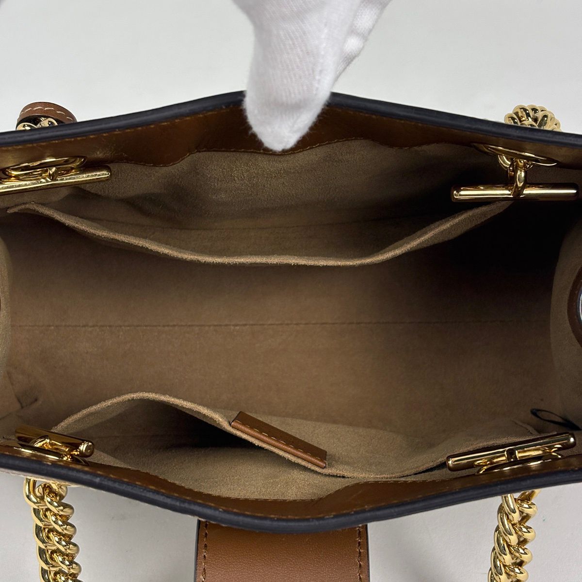 Gucci Padlock GG Small Shoulder Bag Brown