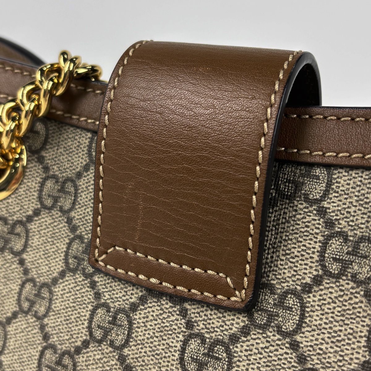 Gucci Padlock GG Small Shoulder Bag Brown