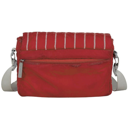 Chanel Sports Line Shoulder Bag CC Logo Nylon Red