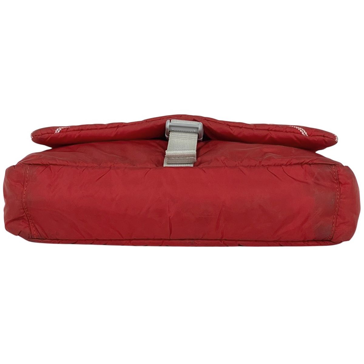 Chanel Sports Line Shoulder Bag CC Logo Nylon Red