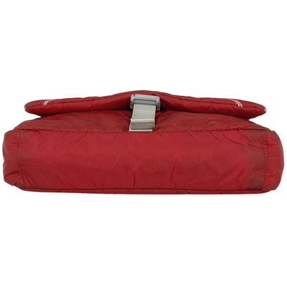 Chanel Sports Line Shoulder Bag CC Logo Nylon Red