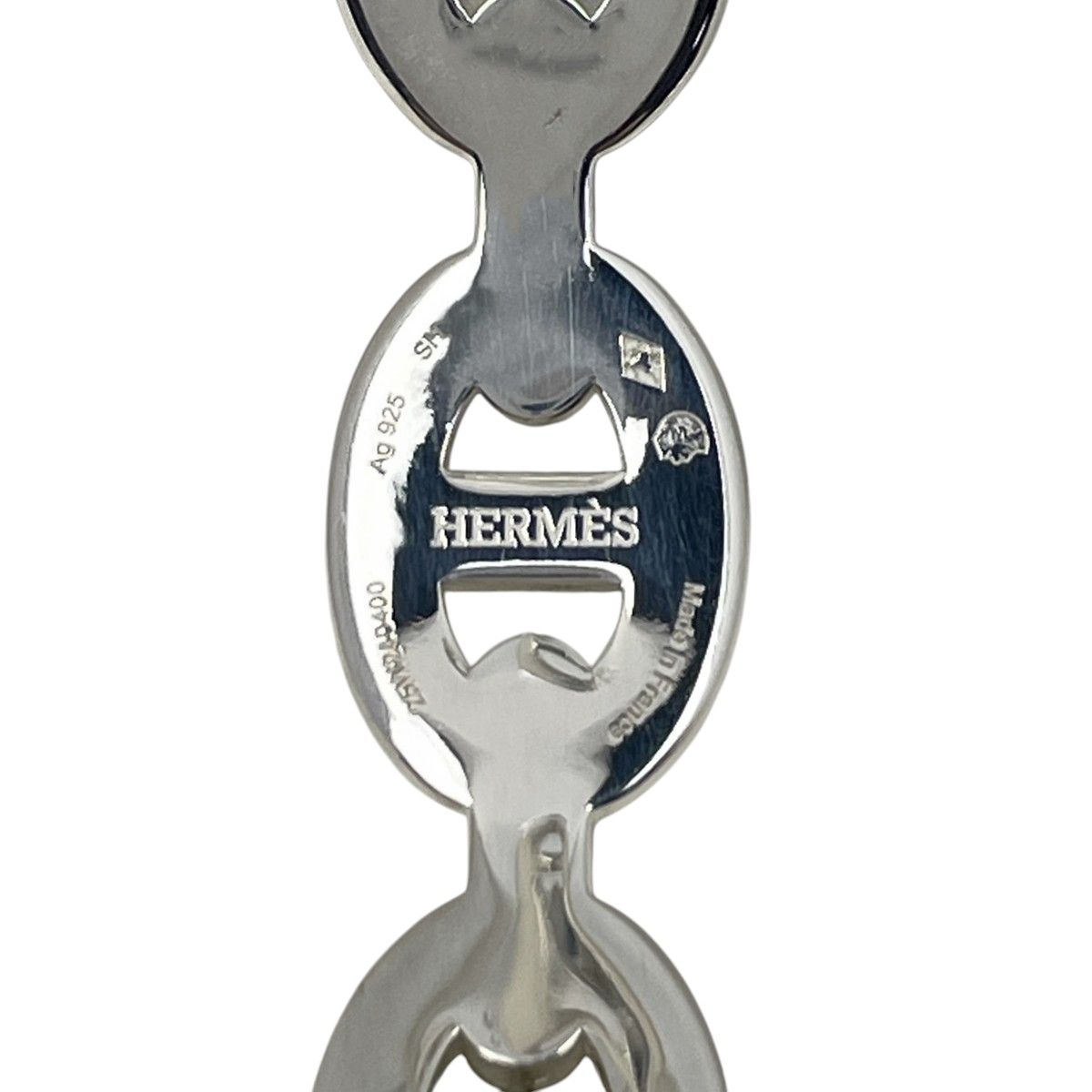 Hermes Chaine D'ancre Bracelet Silver