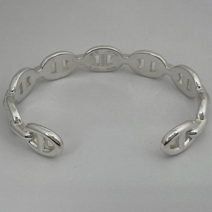 Hermes Chaine D'ancre Bracelet Silver
