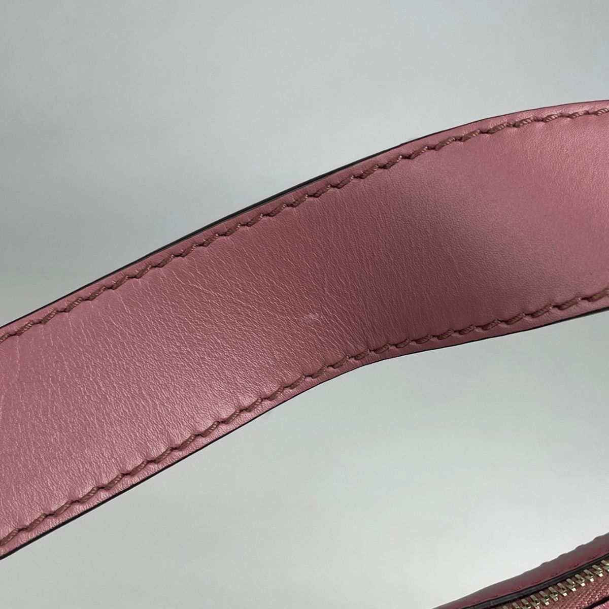 Gucci GG Pattern Ski Shoulder Bag Canvas Beige Pink