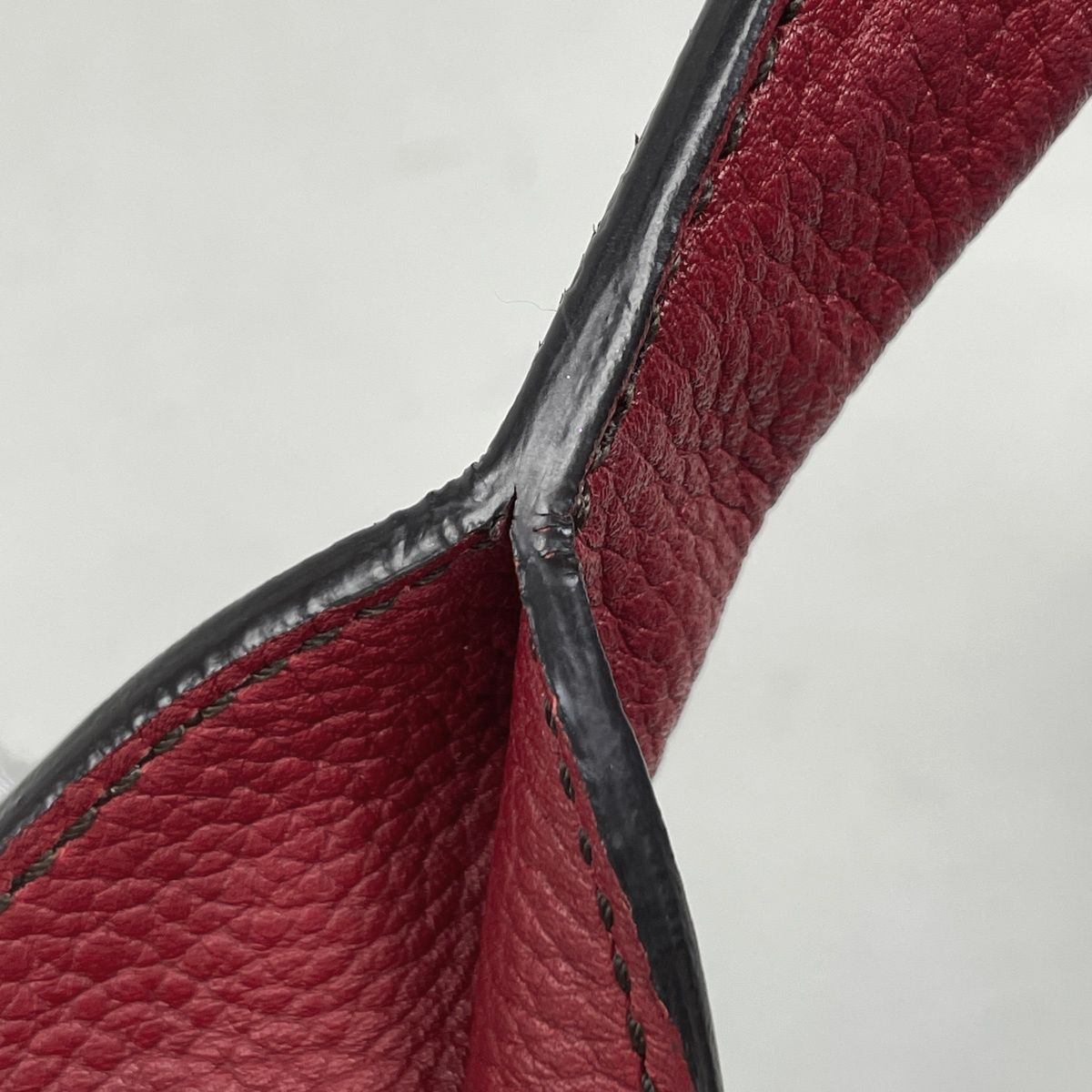 Cartier Marcello de Handbag Leather Red