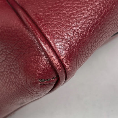 Cartier Marcello de Handbag Leather Red