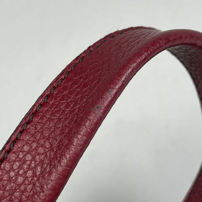 Cartier Marcello de Handbag Leather Red