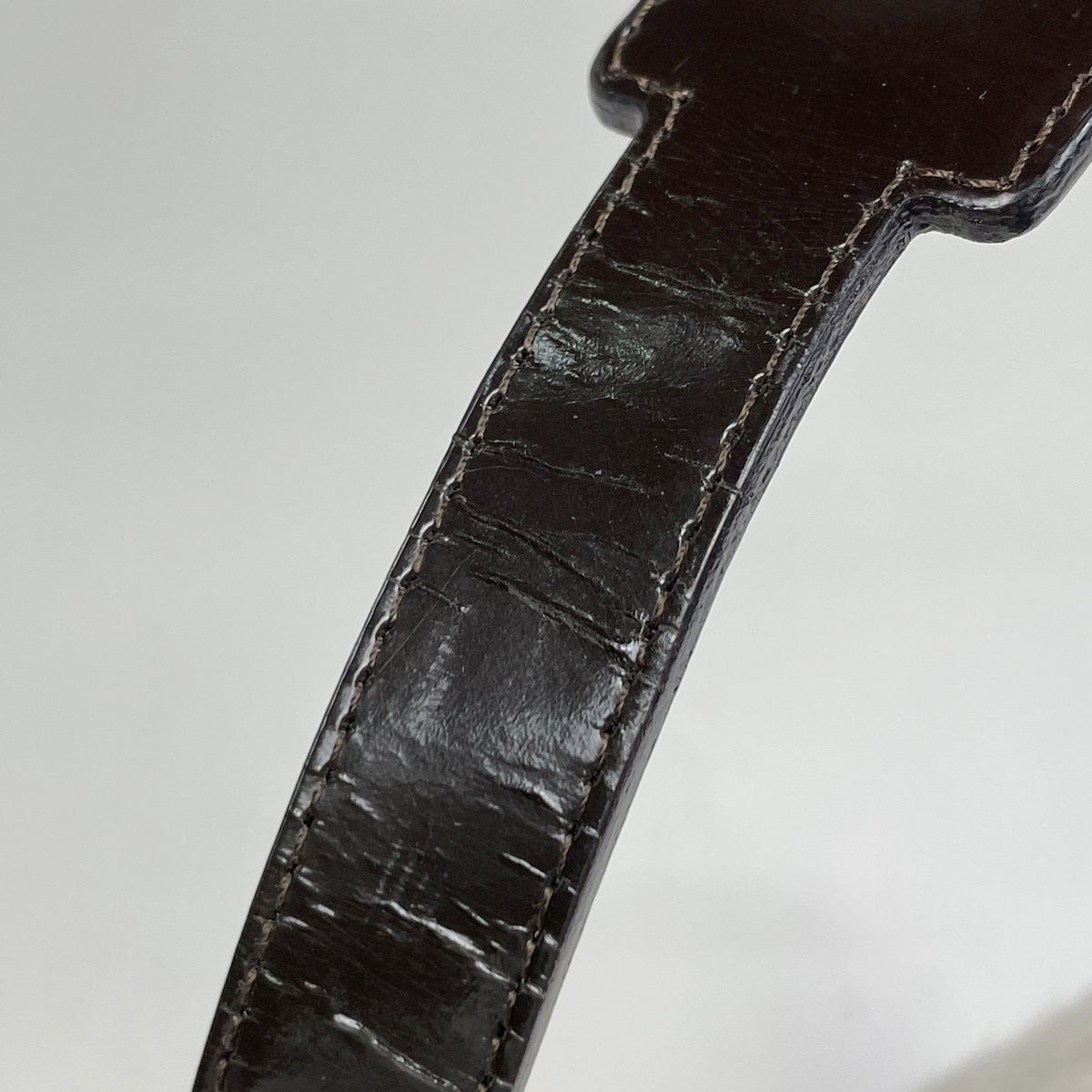 Celine Shoulder Bag Leather Brown White