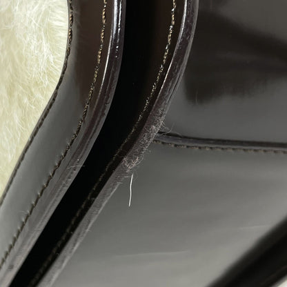 Celine Shoulder Bag Leather Brown White