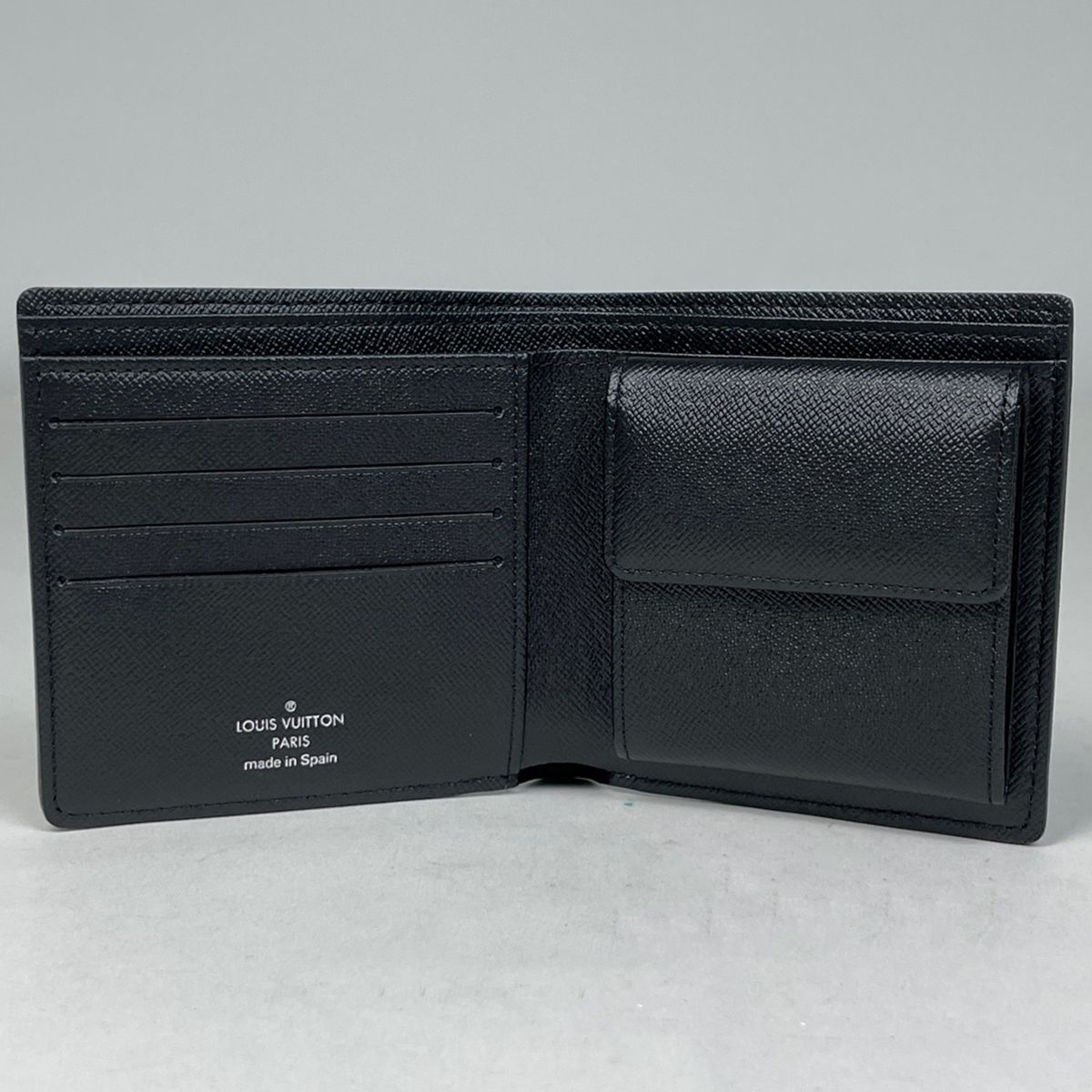 Louis Vuitton Portefeuille Marco Bifold Wallet Damier Graphite Black