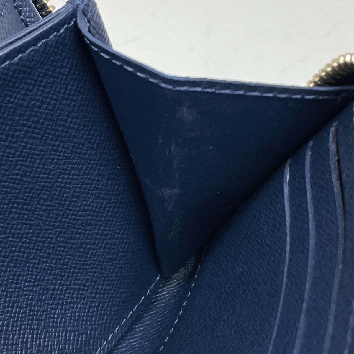Louis Vuitton Zippy Wallet Monogram Denim Blue