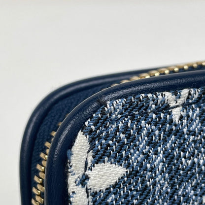 Louis Vuitton Zippy Wallet Monogram Denim Blue