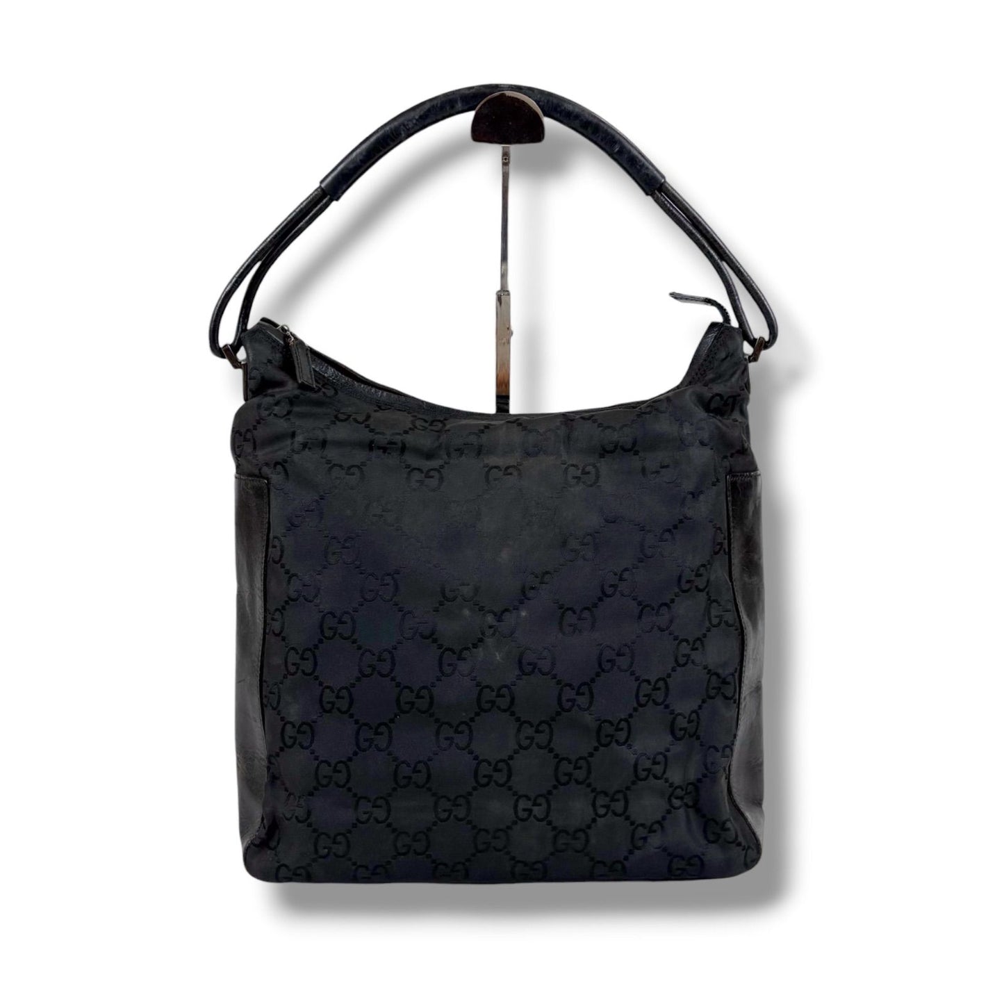 Gucci Shoulder Bag GG Canvas Nylon Pattern Black — view 2