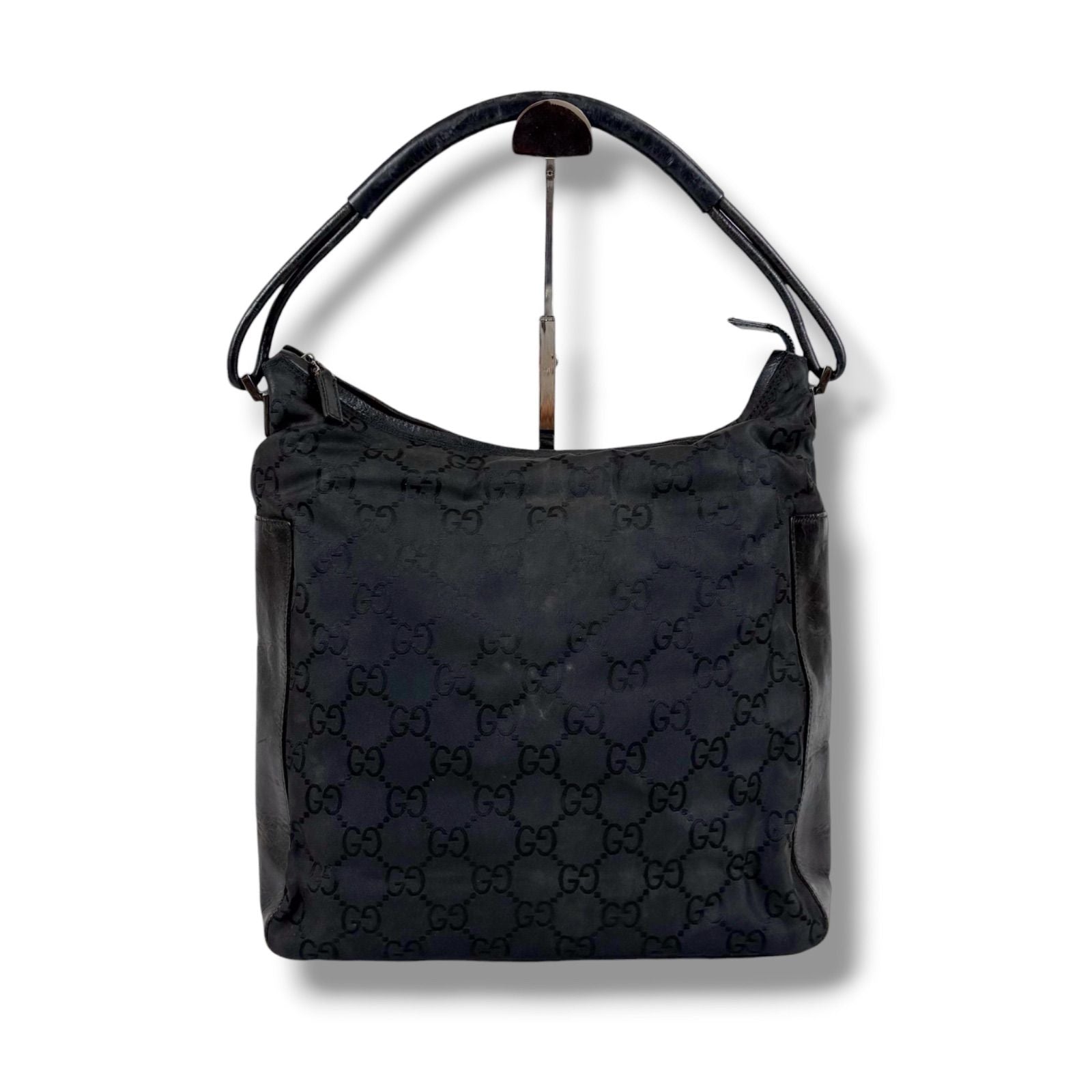 Gucci Shoulder Bag GG Canvas Nylon Pattern Black — view 2