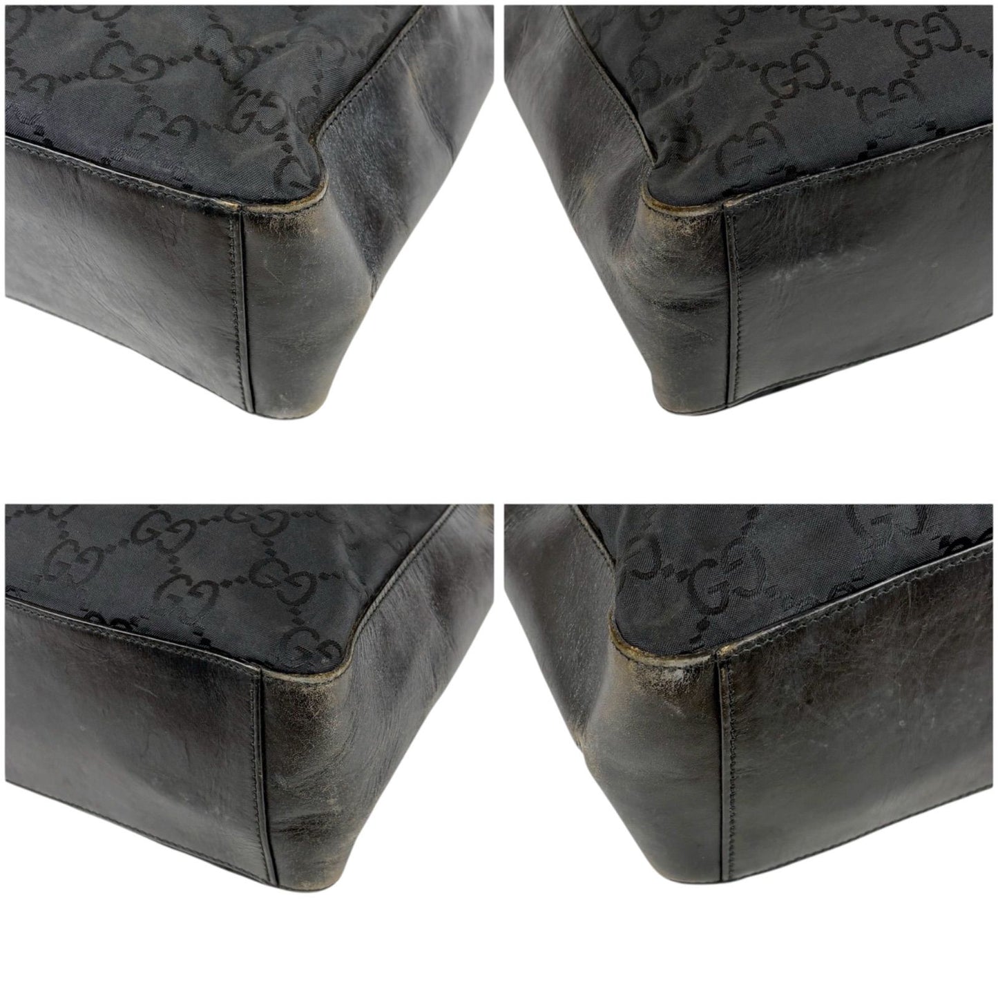 Gucci Shoulder Bag GG Canvas Nylon Pattern Black — view 5